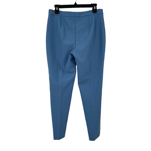 BOSS Hugo Boss pants Tiluna side zip slim fit cropped ankle blue size 6 - Picture 4 of 6